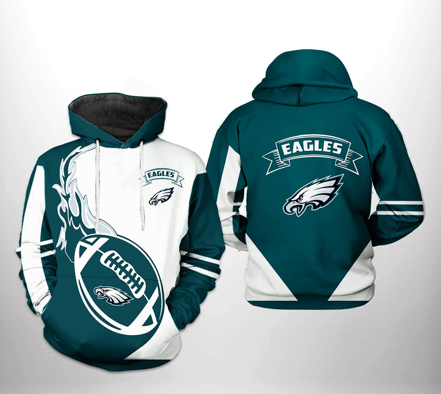 Philadelphia Eagles 3D Printed Hoodie/Zipper Hoodie - Travels in Translation