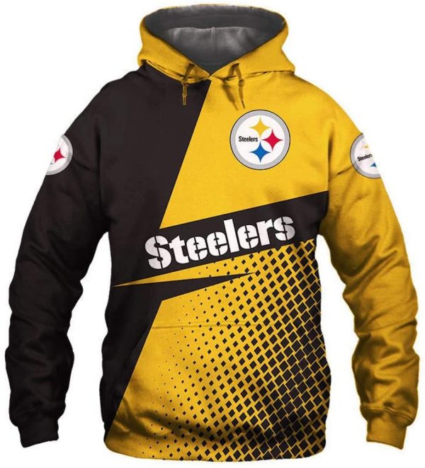 Pittsburgh Steelers Skull Zip Up 3d Hoodies Nfl Model 9