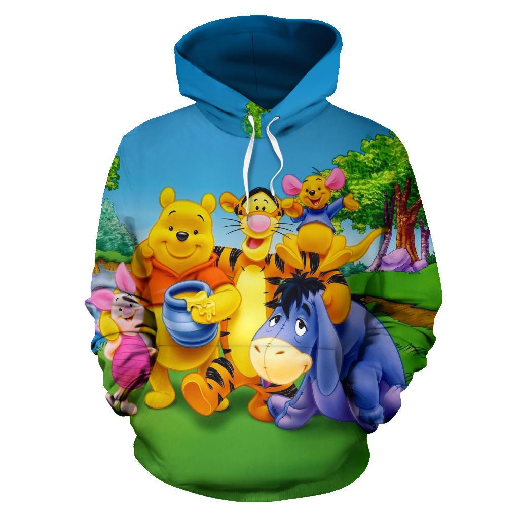 Pooh 3D Printed Hoodie/Zipper Hoodie