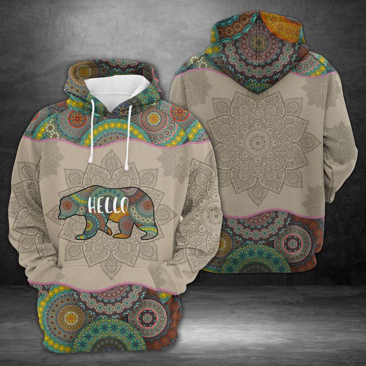 Rabbit Mandala 3D Printed Hoodie/Zipper Hoodie