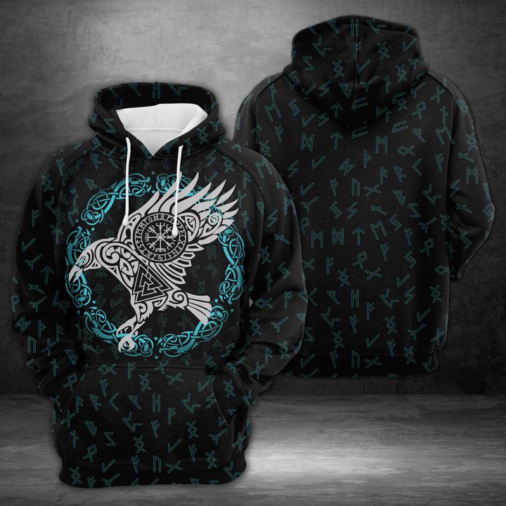 Raven Of Odin 3D Printed Hoodie/Zipper Hoodie