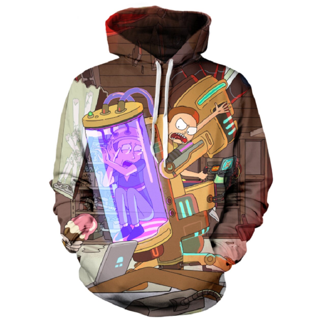 Rick And Morty 3D Printed Hoodie/Zipper Hoodie