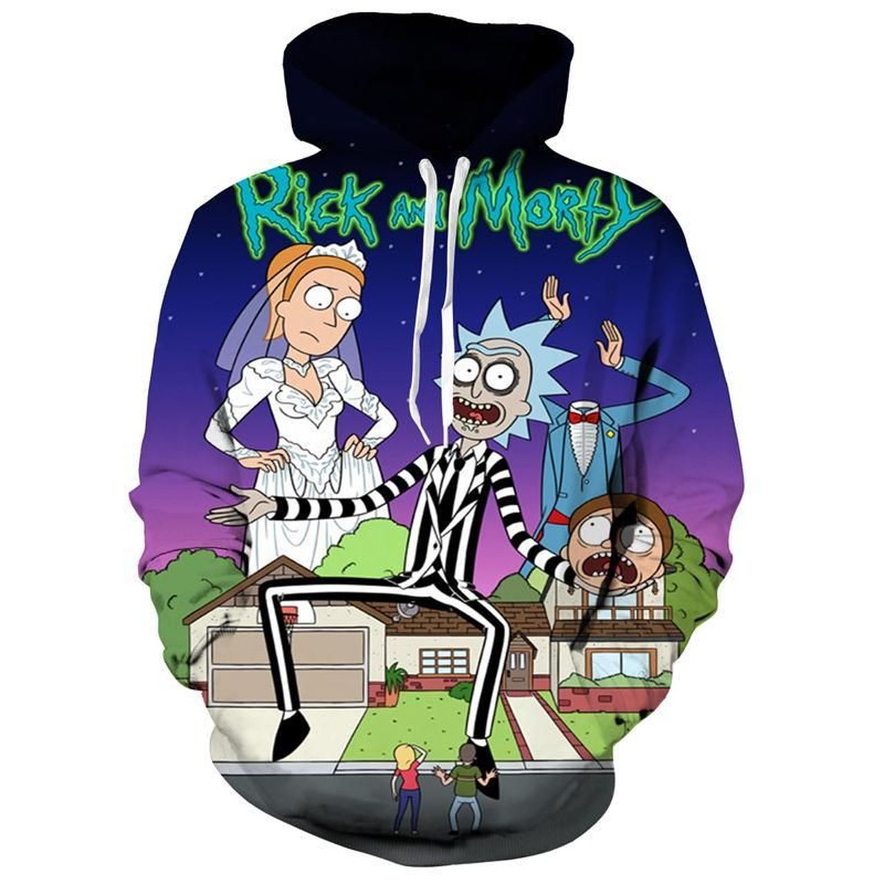 Rick And Morty 3D Printed Hoodie/Zipper Hoodie