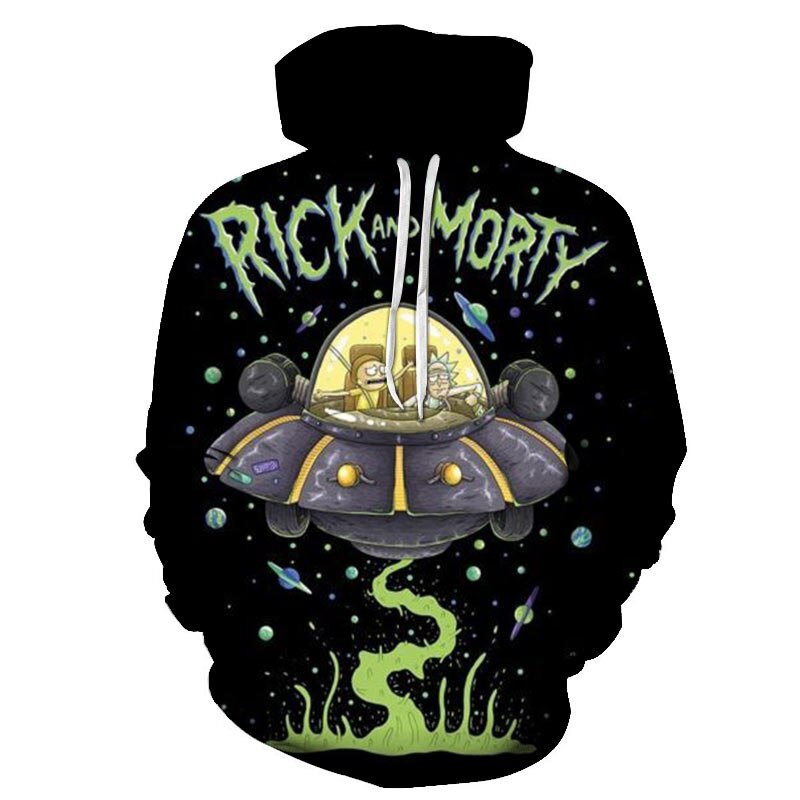 Rick And Morty 3D Printed Hoodie/Zipper Hoodie