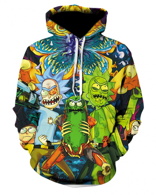 Rick And Morty 3D Printed Hoodie/Zipper Hoodie