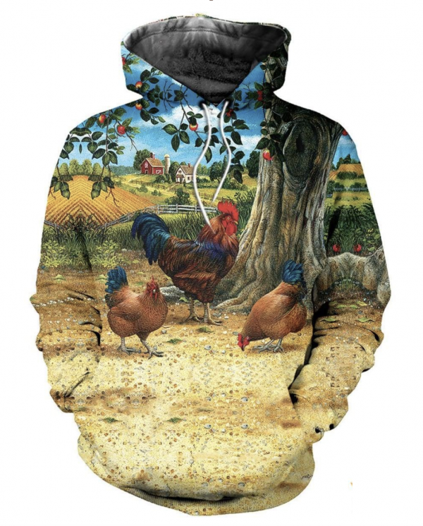 Rooster 3D Printed Hoodie/Zipper Hoodie