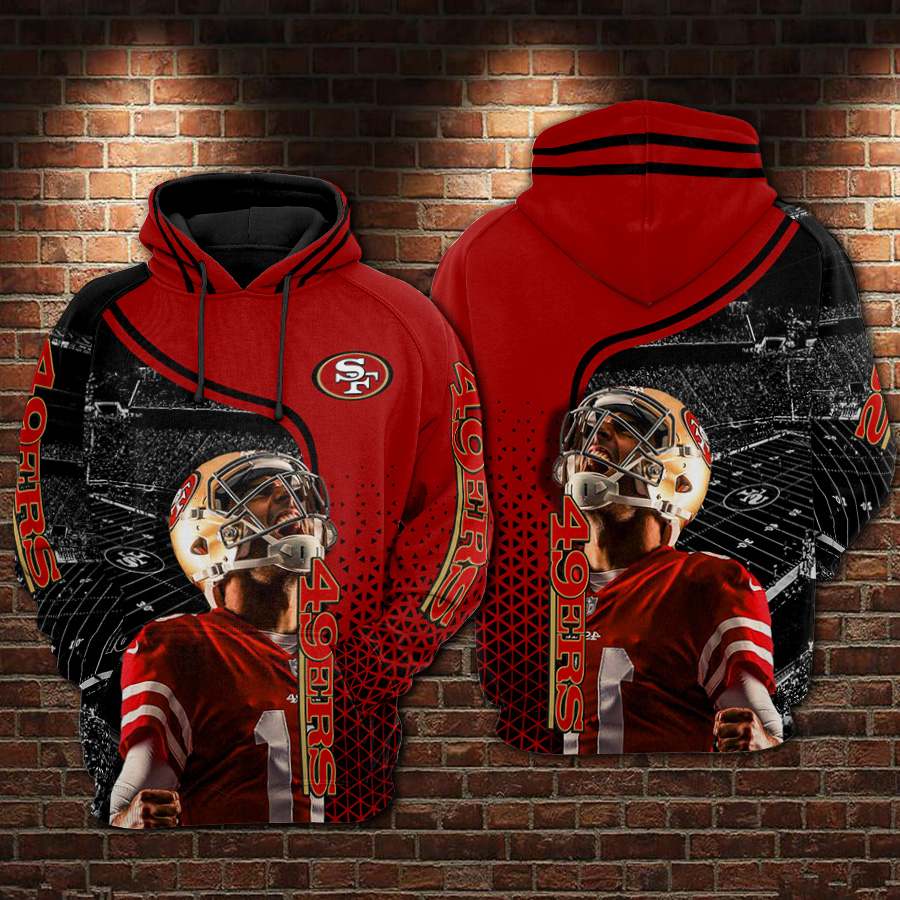 NFL San Francisco 49Ers Unisex 3D Full Printing Hoodie Zip Hoodie NFL San  Francisco 49Ers 3D