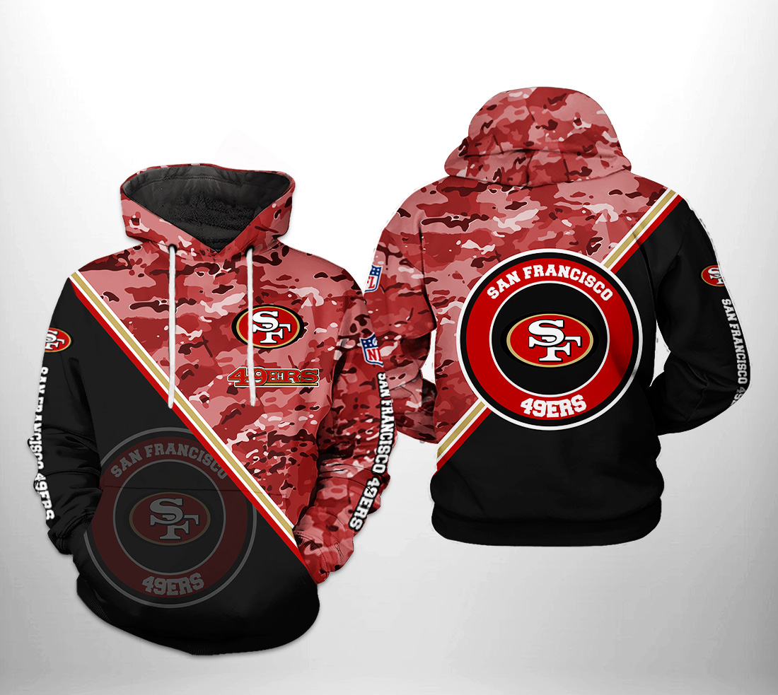 NFL San Francisco 49ers 3D Camo Hoodie