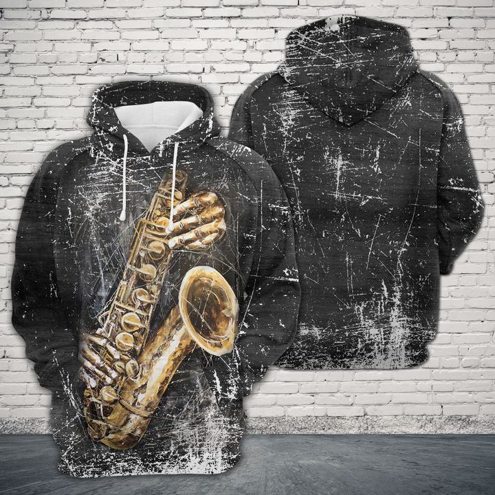 Saxophone 3D Printed Hoodie/Zipper Hoodie