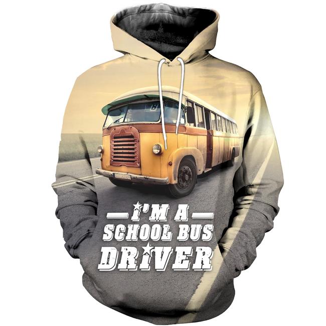 School Bus Driver 3D Printed Hoodie/Zipper Hoodie