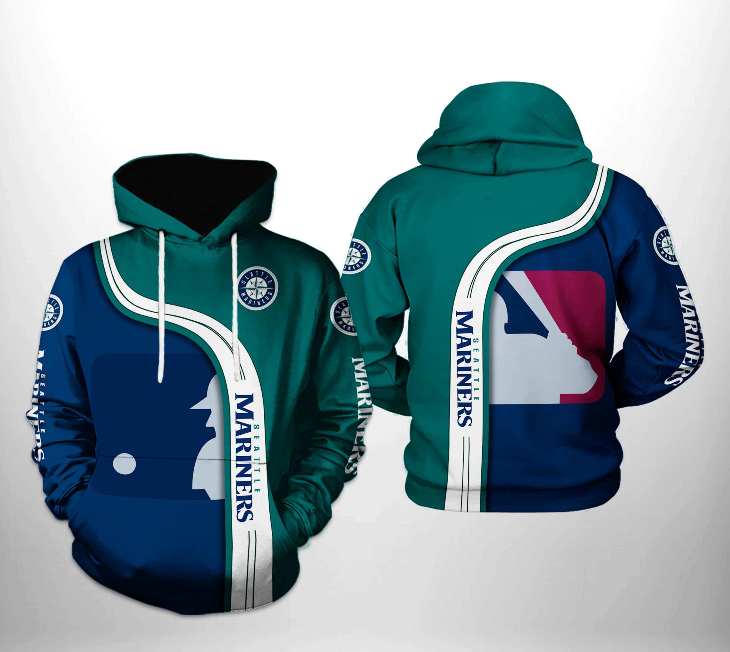 Seattle Mariners MLB Team 3D Printed Hoodie/Zipper Hoodie