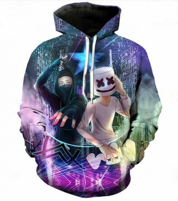 Stitch Art 3D Printed Hoodie/Zipper Hoodie