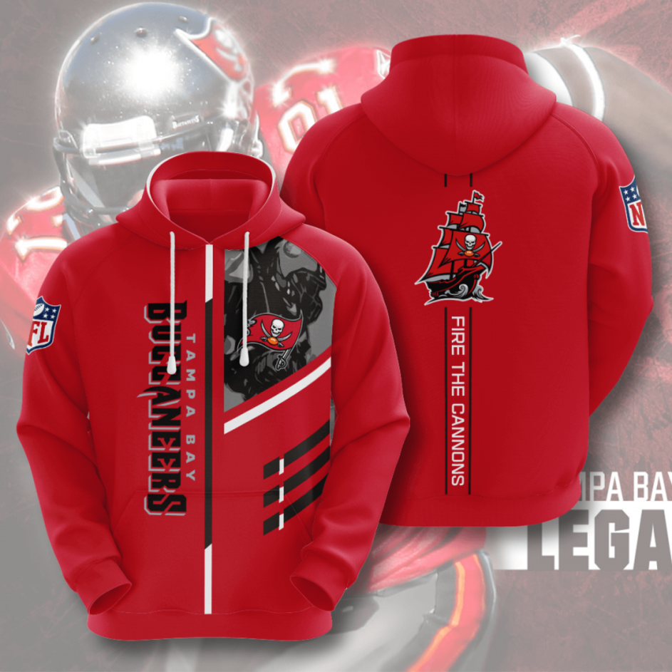 Tampa Bay Buccaneers Nfl 3D Hoodie Football Logo 3D Sweatshirt