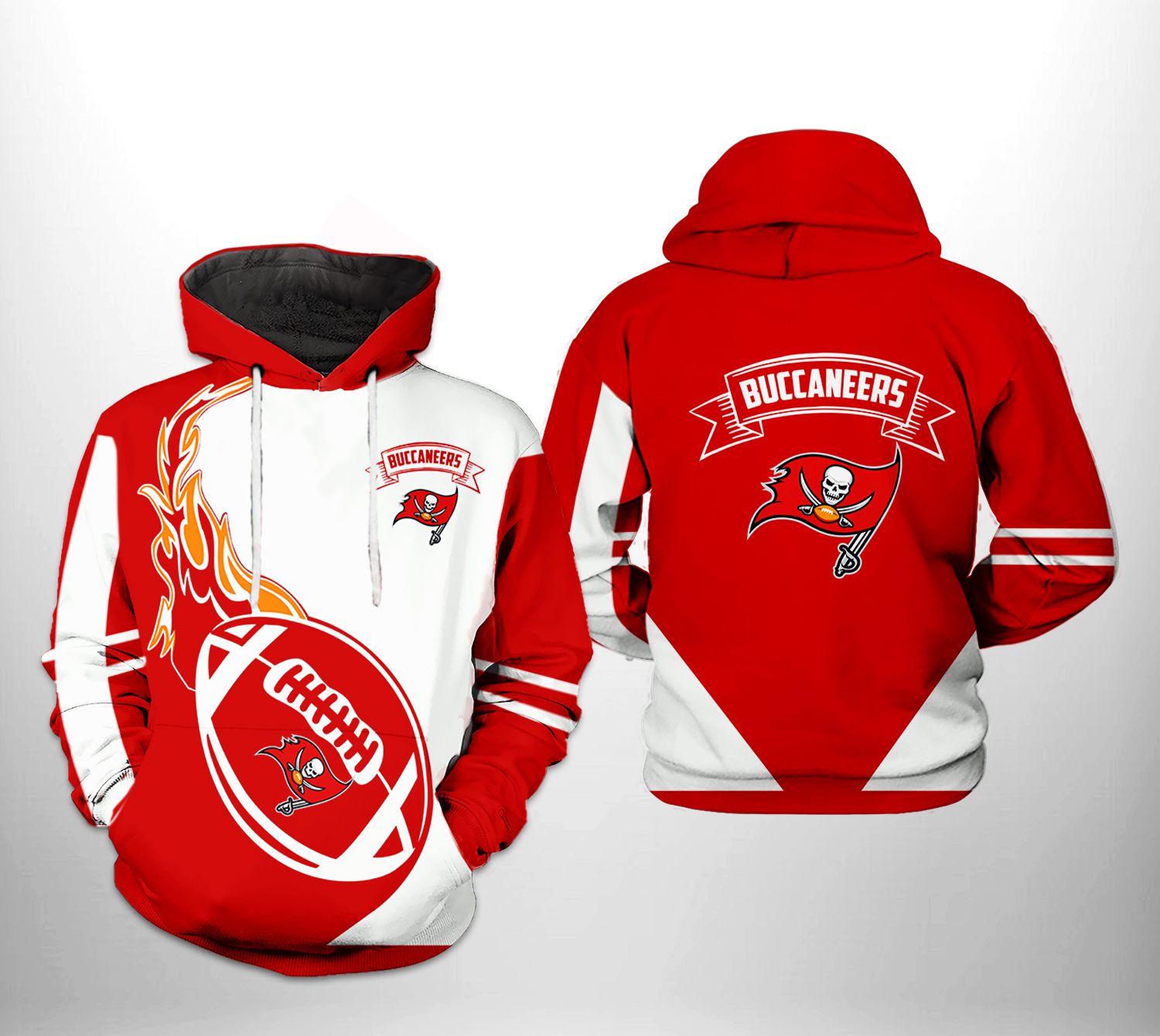 Tampa Bay Buccaneers Nfl 3D Hoodie Football Logo 3D Sweatshirt