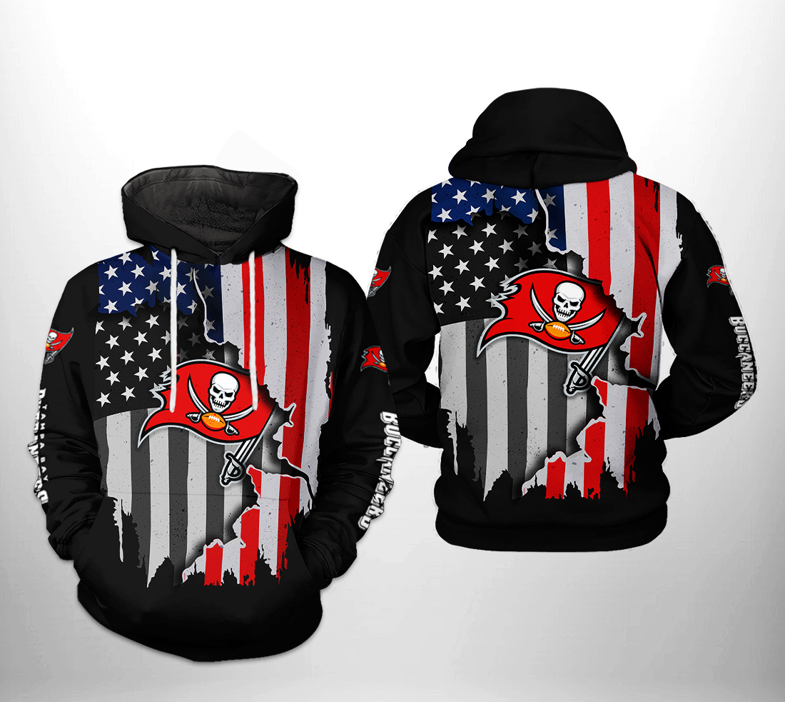 Tampa Bay Buccaneers NFL US Flag Team 3D Printed Hoodie/Zipper Hoodie