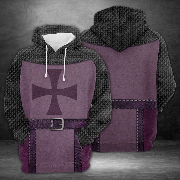 Temple Knight 3D Printed Hoodie/Zipper Hoodie