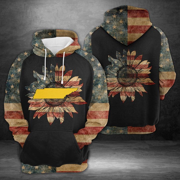 Tennessee American 3D Printed Hoodie/Zipper Hoodie