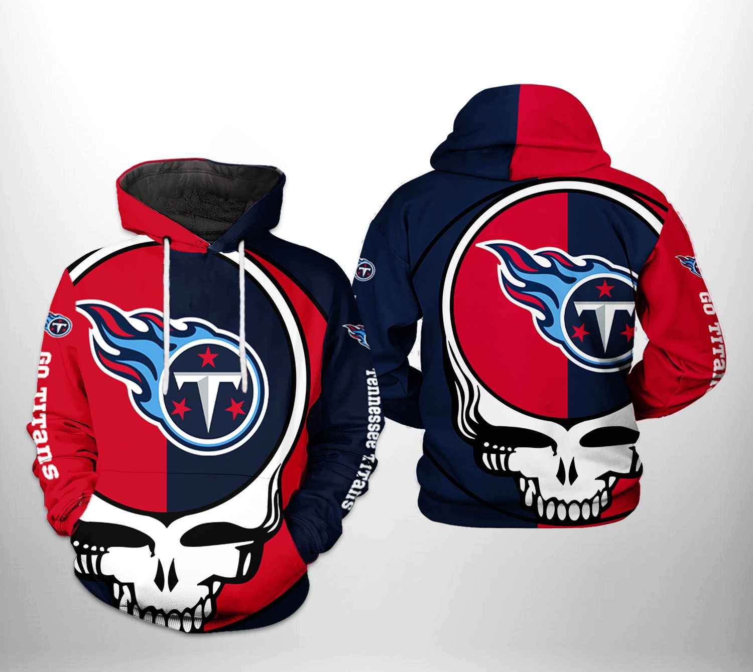 Tennessee Titans NFL Grateful Dead 3D Printed Hoodie/Zipper Hoodie