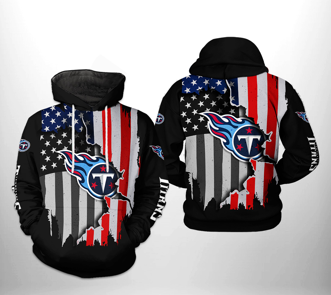 Tennessee Titans NFL US Flag Team 3D Printed Hoodie/Zipper Hoodie - Travels  in Translation