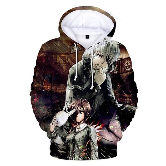 Tokyo Ghoul 3D Printed Hoodie/Zipper Hoodie