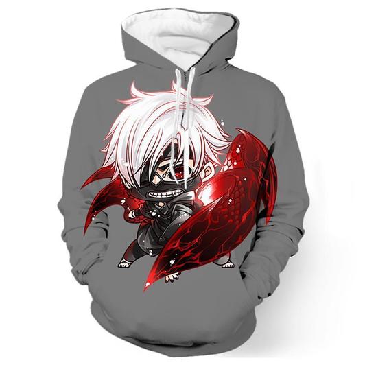 Tokyo Ghoul 3D Printed Hoodie/Zipper Hoodie