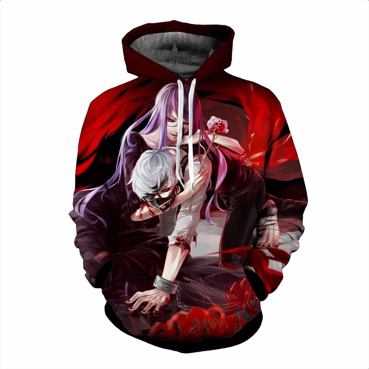 Tokyo Ghoul 3D Printed Hoodie/Zipper Hoodie