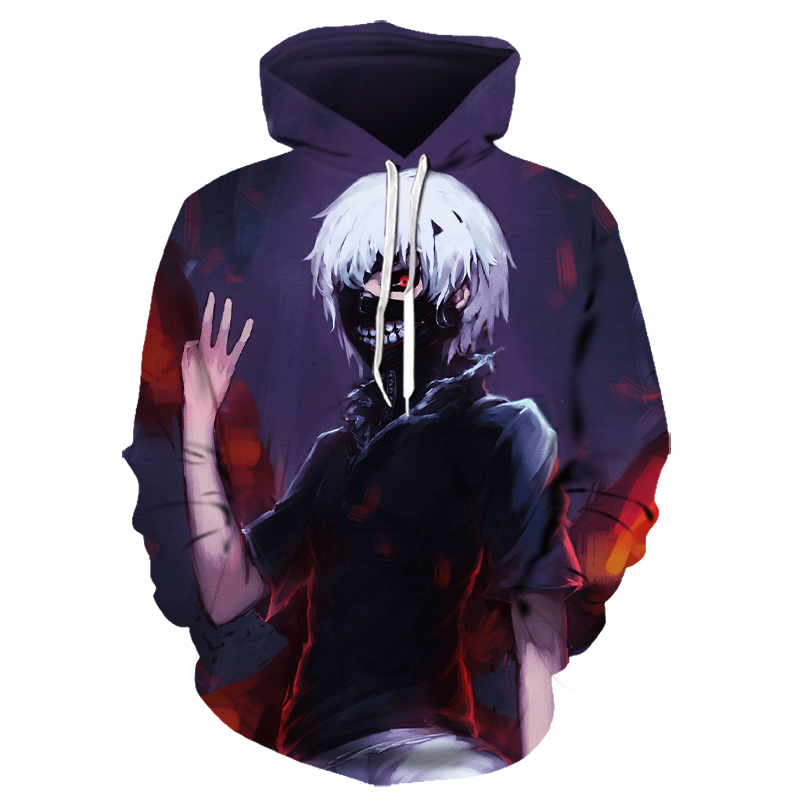 Tokyo Ghoul 3D Printed Hoodie/Zipper Hoodie