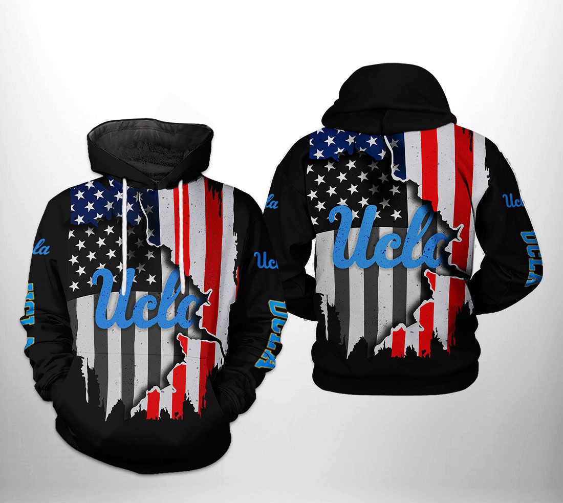 Ucla Bruins NCAA US Flag 3D Printed Hoodie/Zipper Hoodie