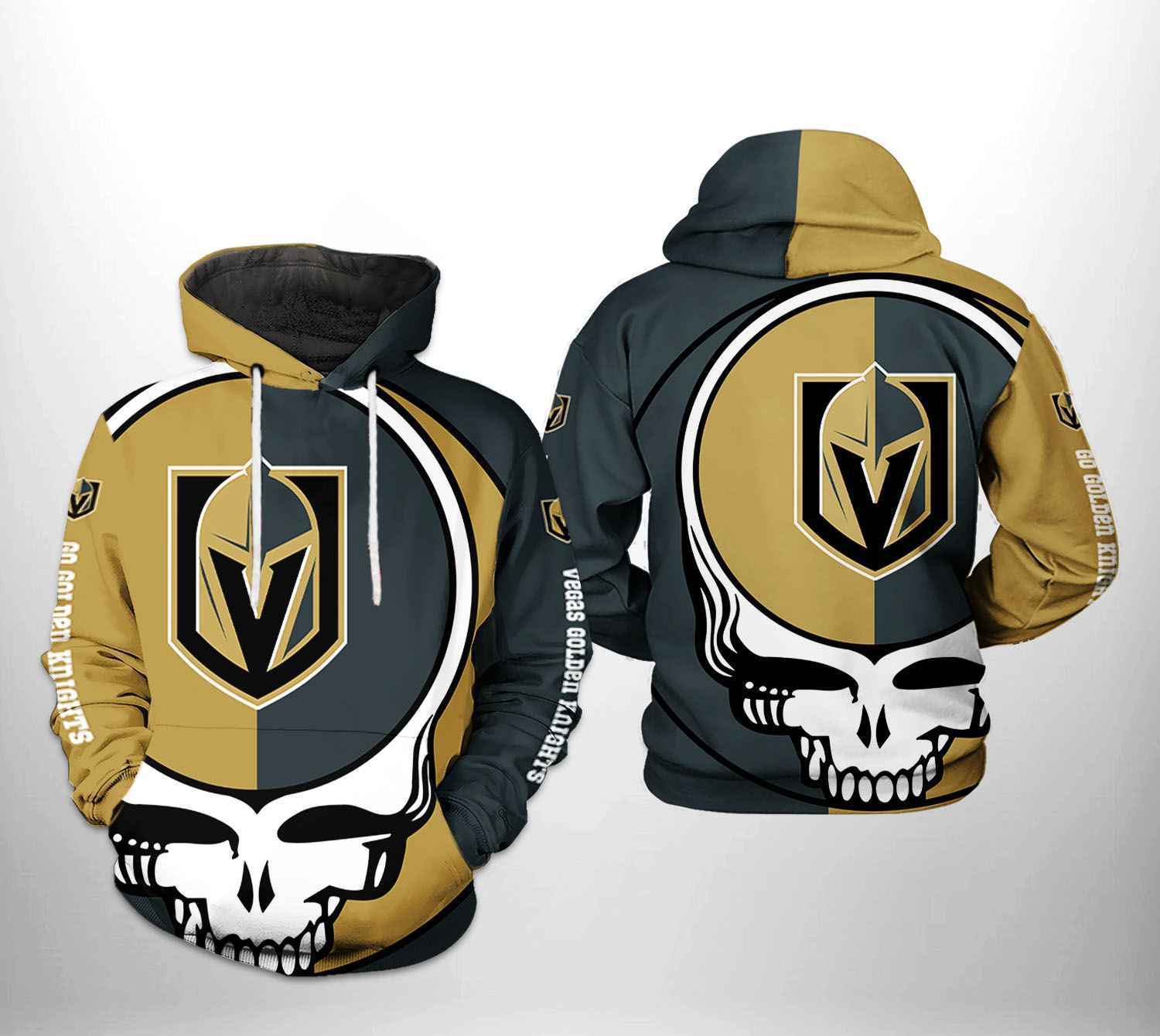 Vegas Golden Knights NHL Grateful Dead 3D Printed Hoodie/Zipper Hoodie