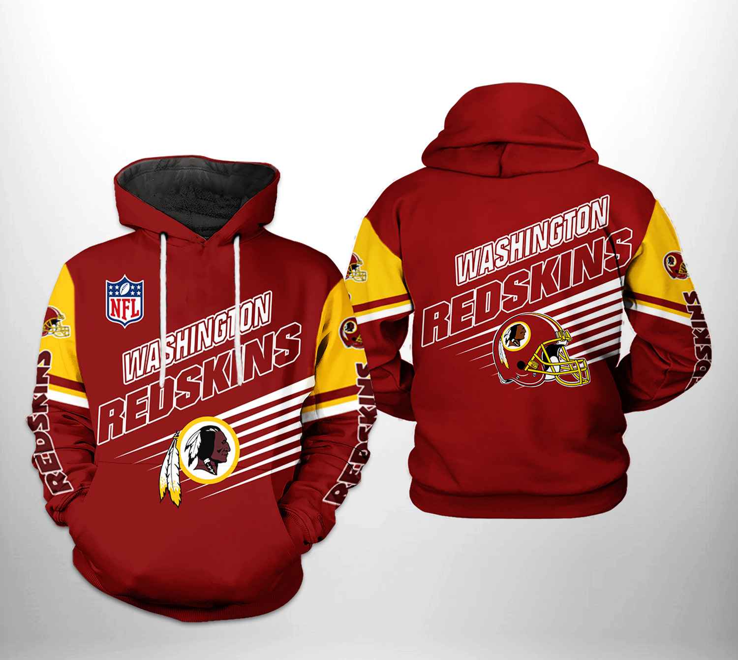 Washington Redskins NFL Team 3D Printed Hoodie/Zipper Hoodie