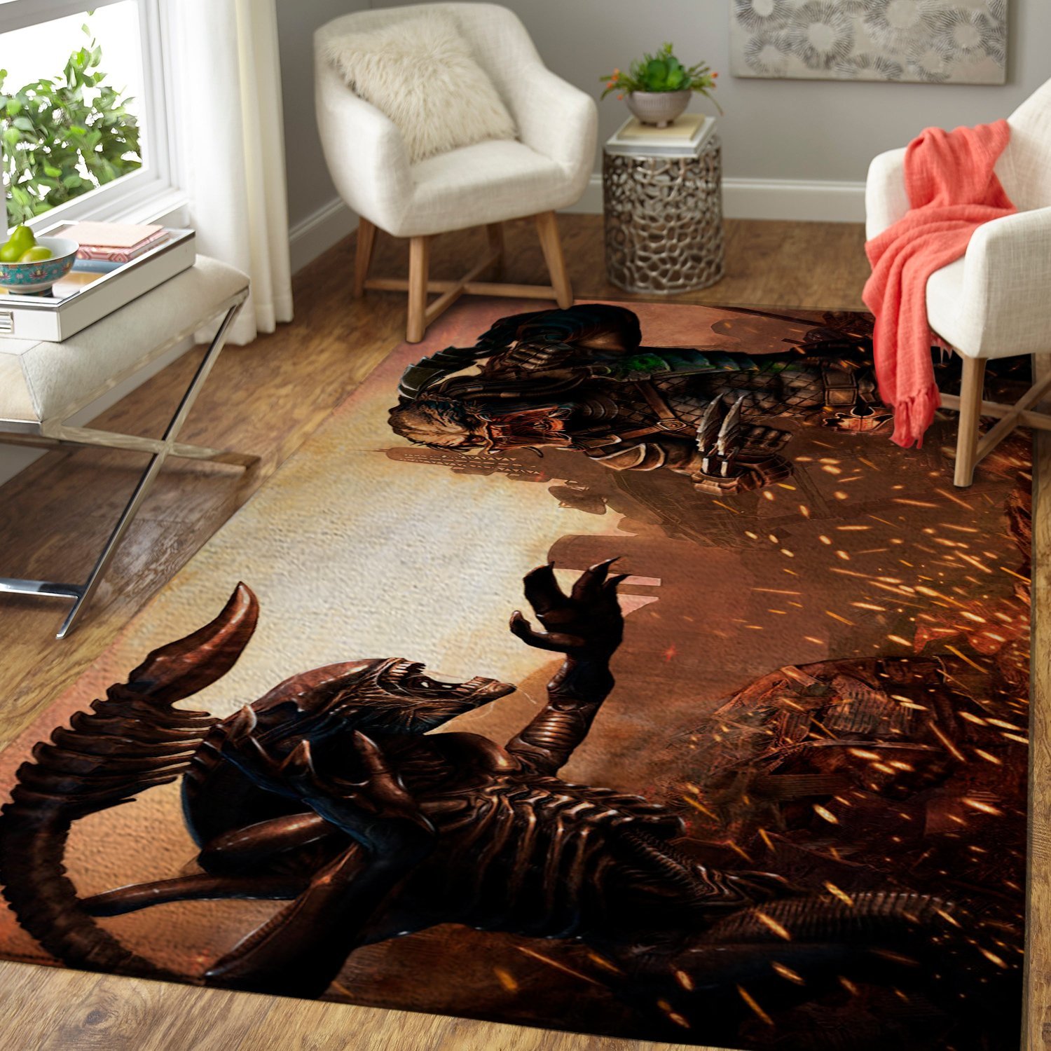 Alien And Predator Area Limited Edition Rug Carpet Movie Floor Decor 2