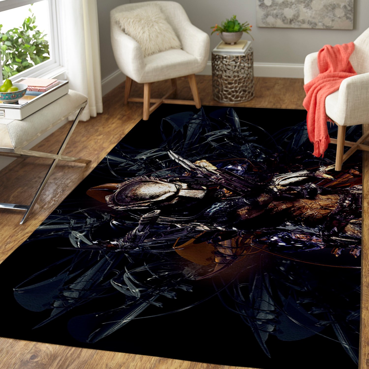 Alien Vs Predator Predators Movie Living Room Rug Carpet