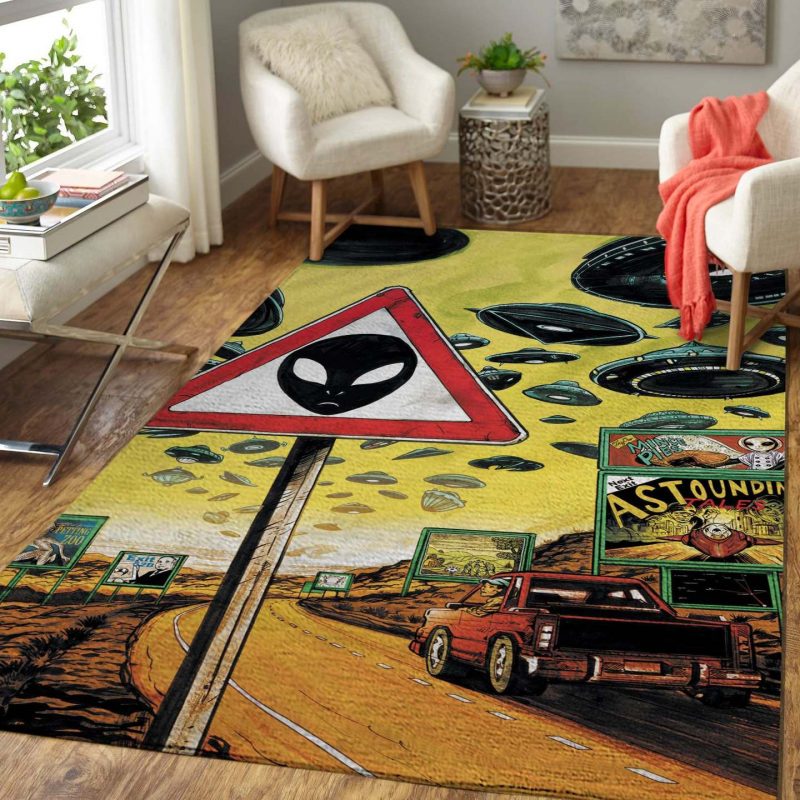 Aliens Living Room Rug Carpet