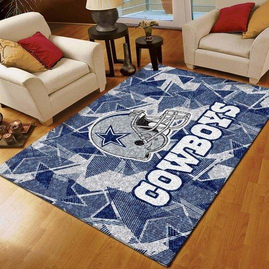 Allas Cowboys Area Limited Edition Rug Carpet Nfl Football Floor Decor