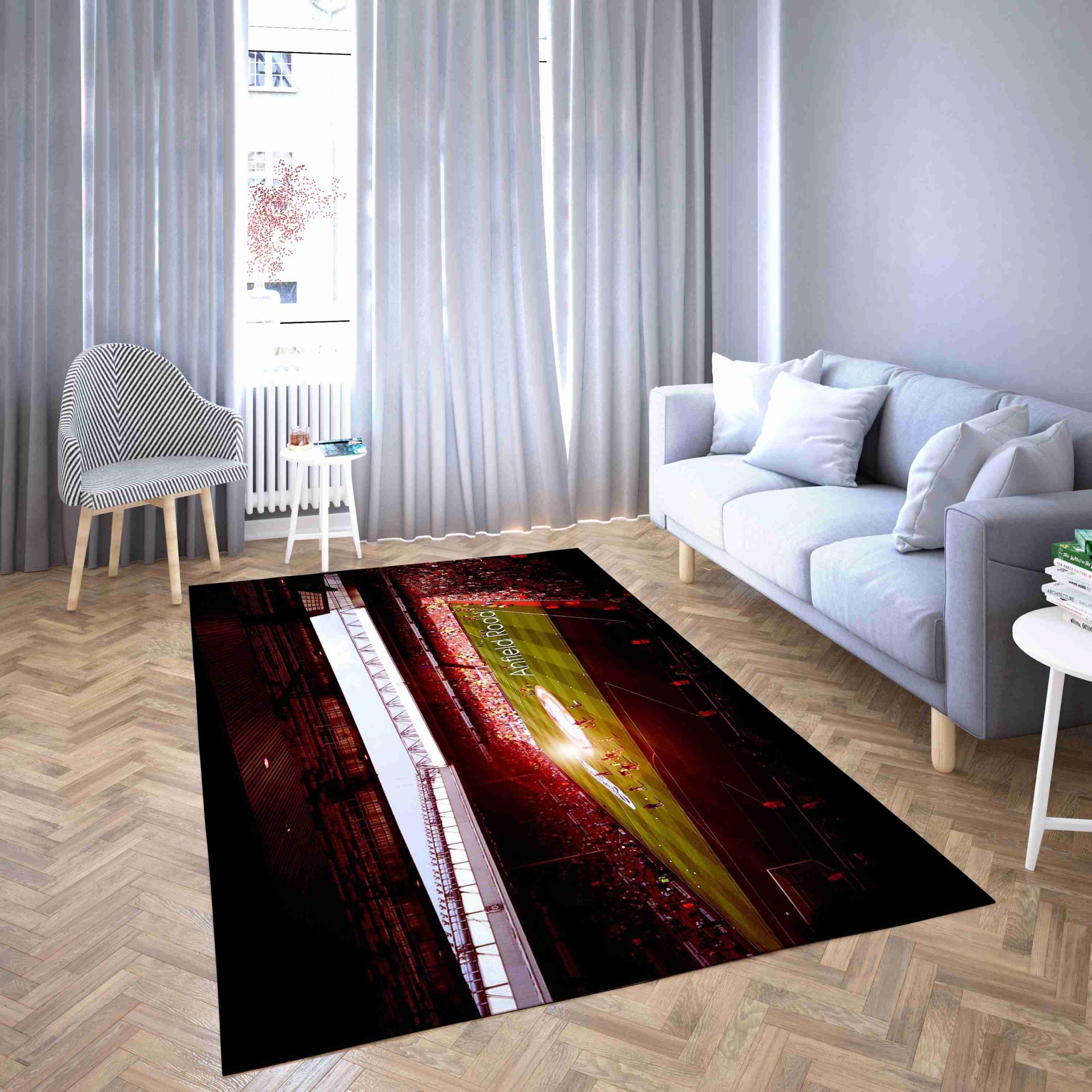 Anfield Football Stadium Of Liverpool Fc Club Anfield Carpet Living Room Rugs 2