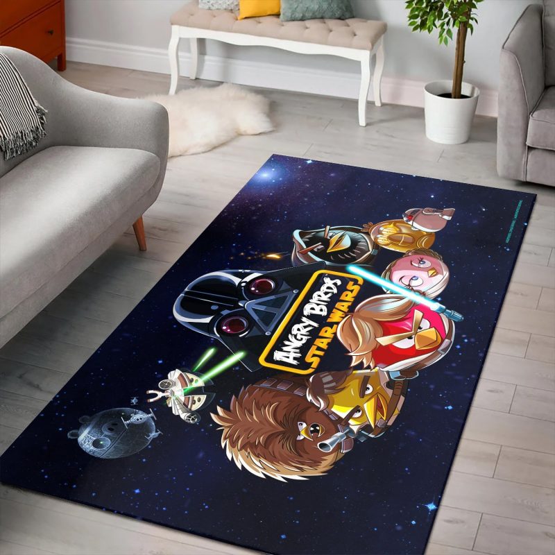 Angry birds star wars rugs living room carpet