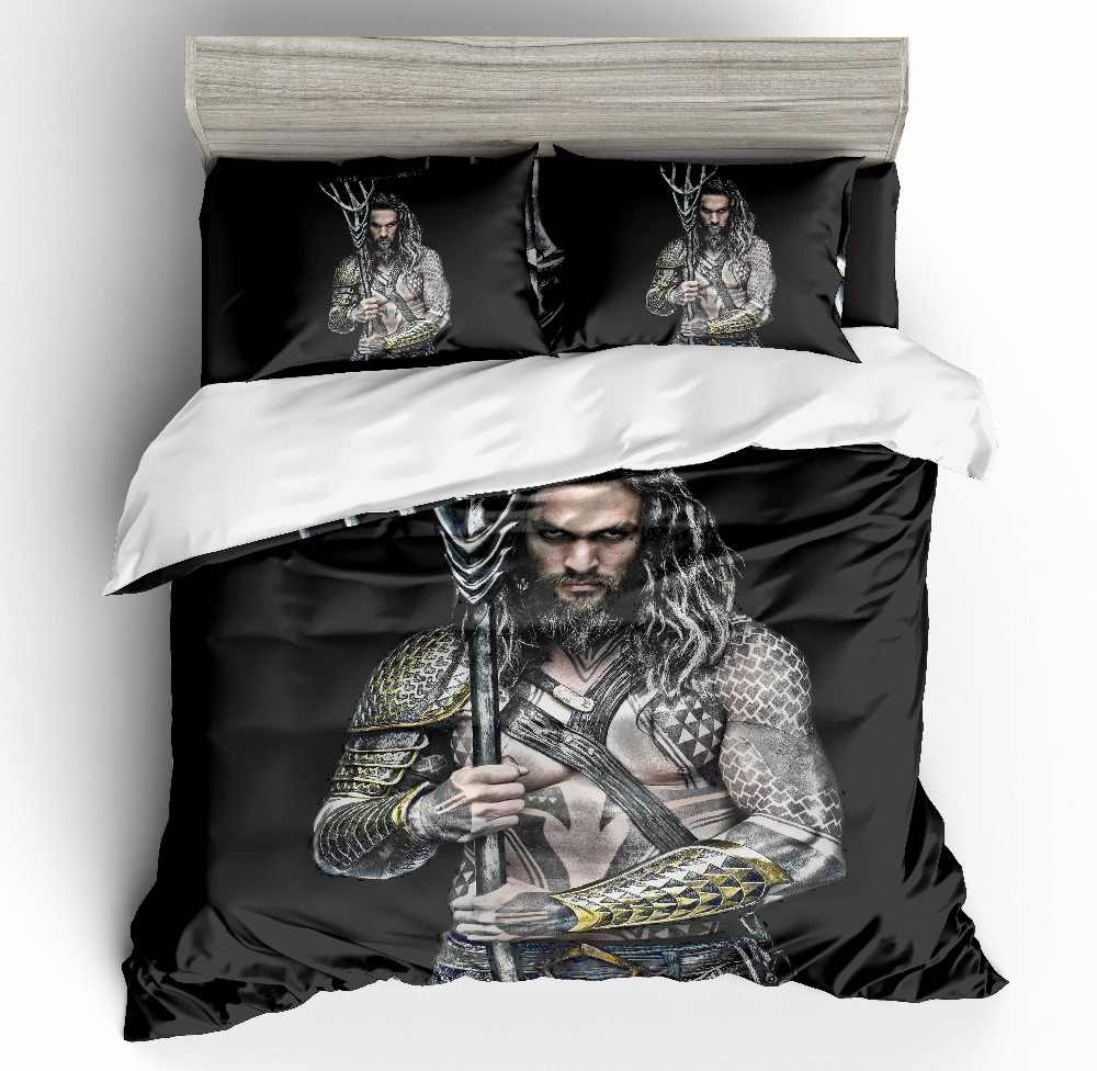 Aquaman 3 Duvet Cover and Pillowcase Set Bedding Set 563