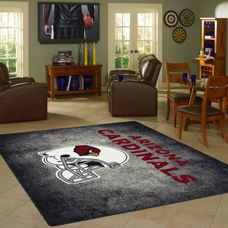 Arizona Cardinals Rug Team Distressed Carpet Living Room Rugs