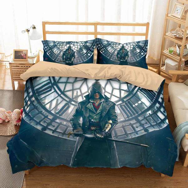 Assassinâ€™S Creed Duvet Cover and Pillowcase Set Bedding Set