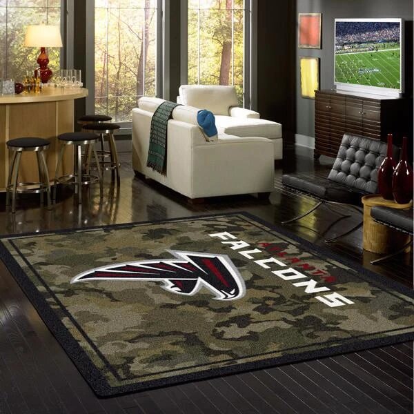 Atlanta Falcons Camo Carpet Living Room Rugs