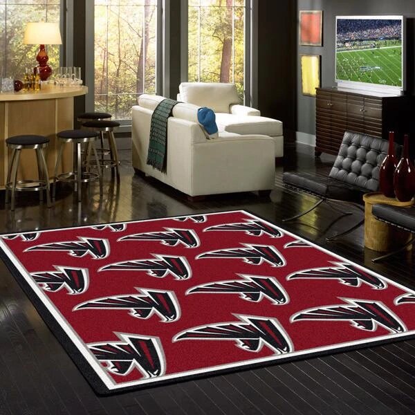 Atlanta Falcons Repeat Carpet Living Room Rugs 1