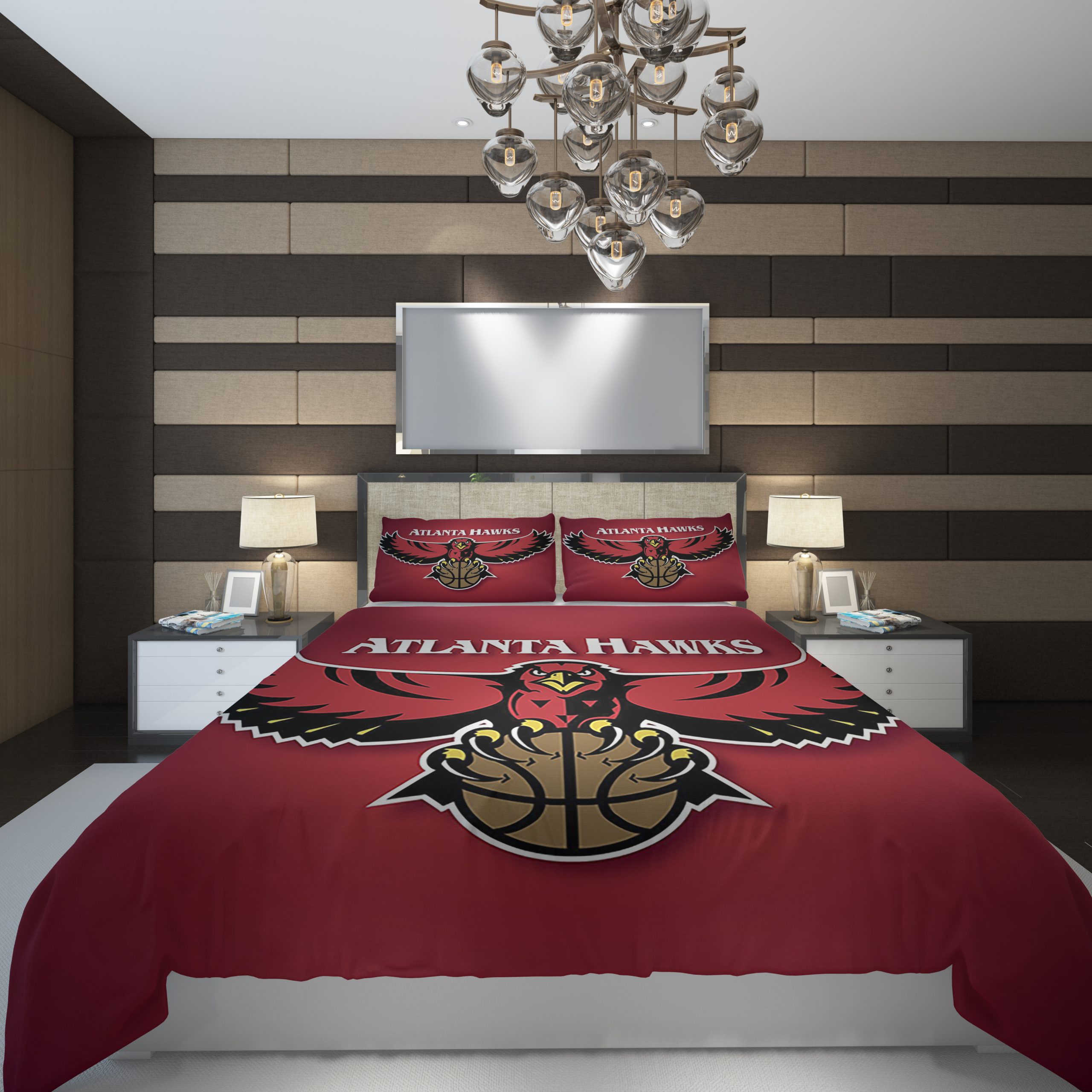 Atlanta Hawks 11 NBA Basketball ize Duvet Cover and Pillowcase Set Bedding Set