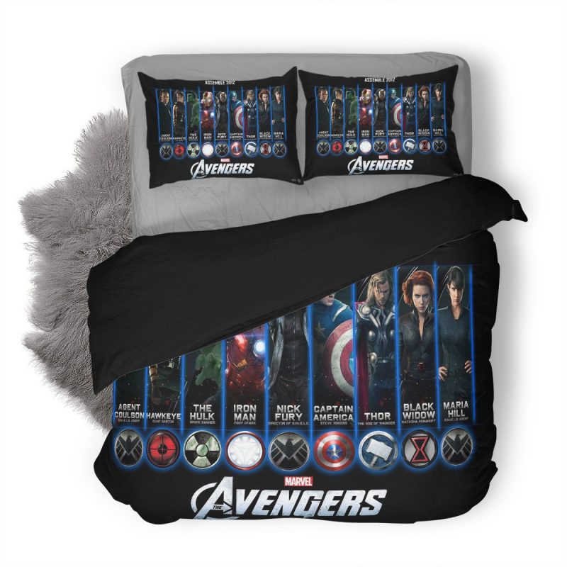 Avenger Duvet Cover and Pillowcase Set Bedding Set 373