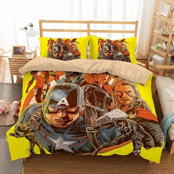 Avengers 2 Duvet Cover and Pillowcase Set Bedding Set 484