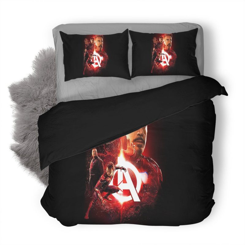 Avengers 4 End Game 2 Duvet Cover and Pillowcase Set Bedding Set 413