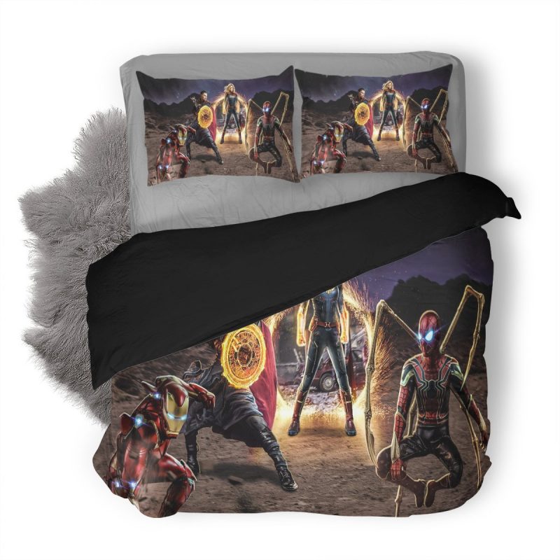 Avengers 4 End Game 3 Duvet Cover and Pillowcase Set Bedding Set