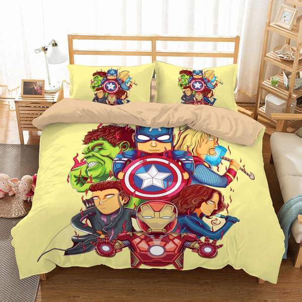 Avengers 9 Duvet Cover and Pillowcase Set Bedding Set