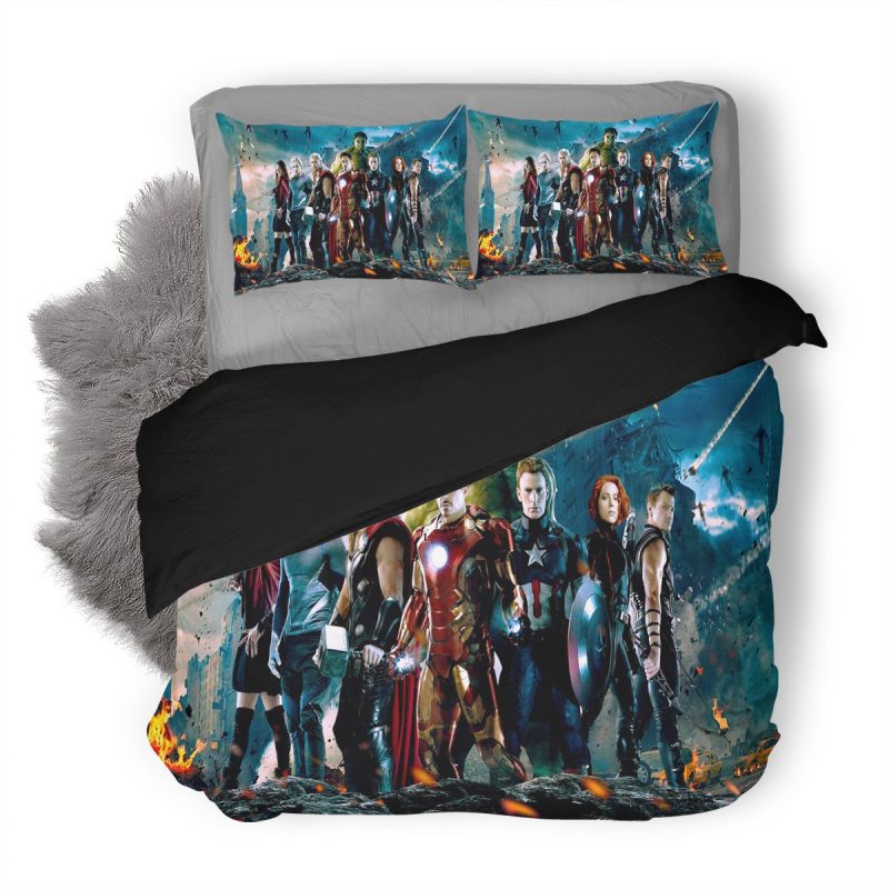 Avengers Age Of Ultron 7 Duvet Cover and Pillowcase Set Bedding Set