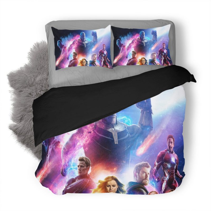 Avengers End Game 3 Duvet Cover and Pillowcase Set Bedding Set