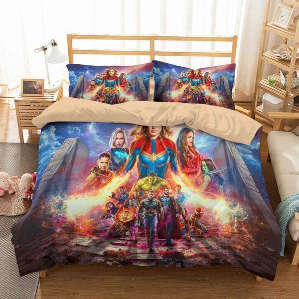 Avengers Endgame Duvet Cover and Pillowcase Set Bedding Set 482